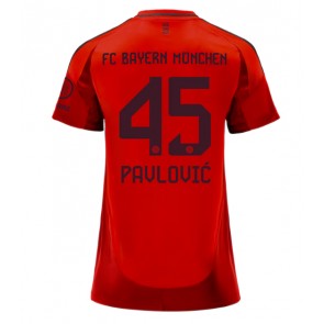 Bayern Munich Aleksandar Pavlovic #45 Hemmatröja Kvinnor 2024-25 Kortärmad